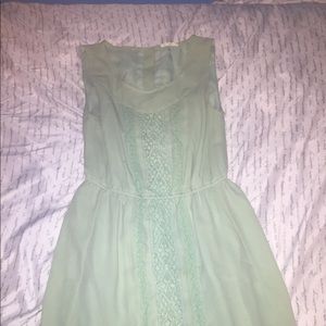 Green  lace dress